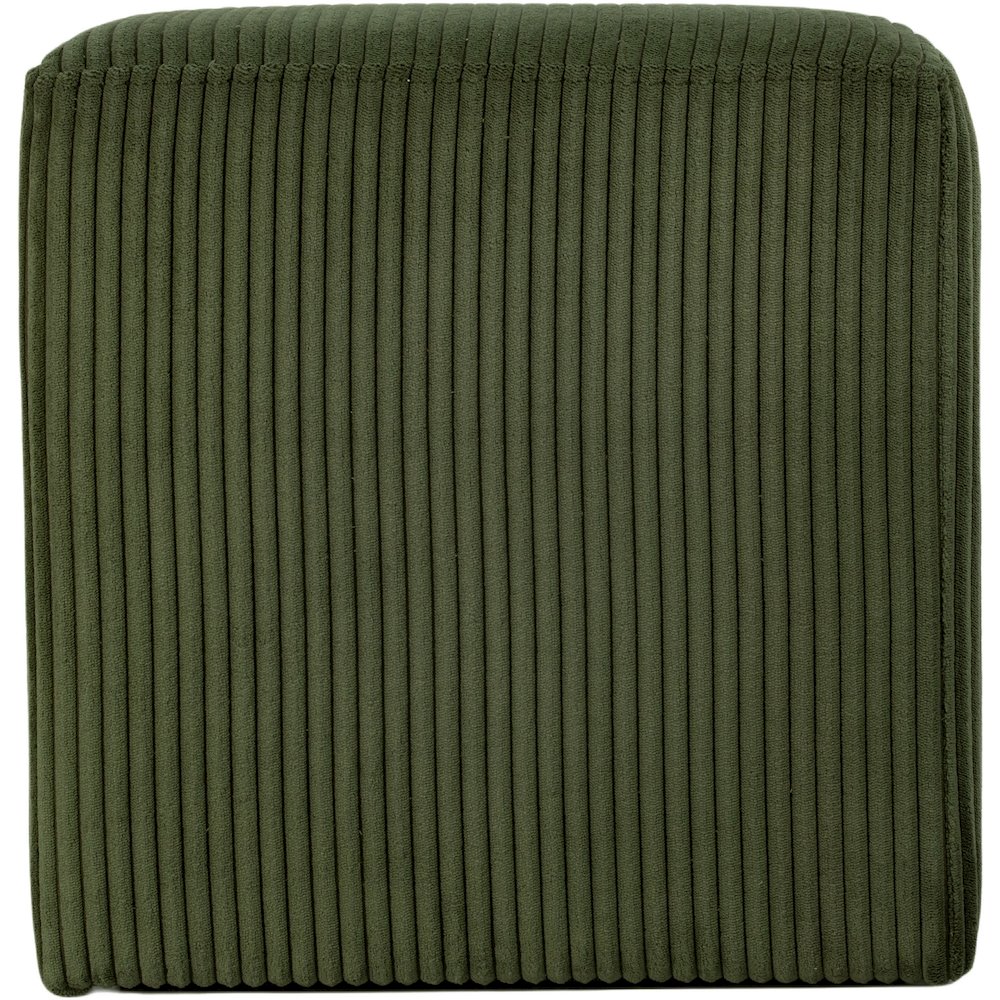 Roy Green Microsuede Fabric Ottoman/Stool. Picture 4
