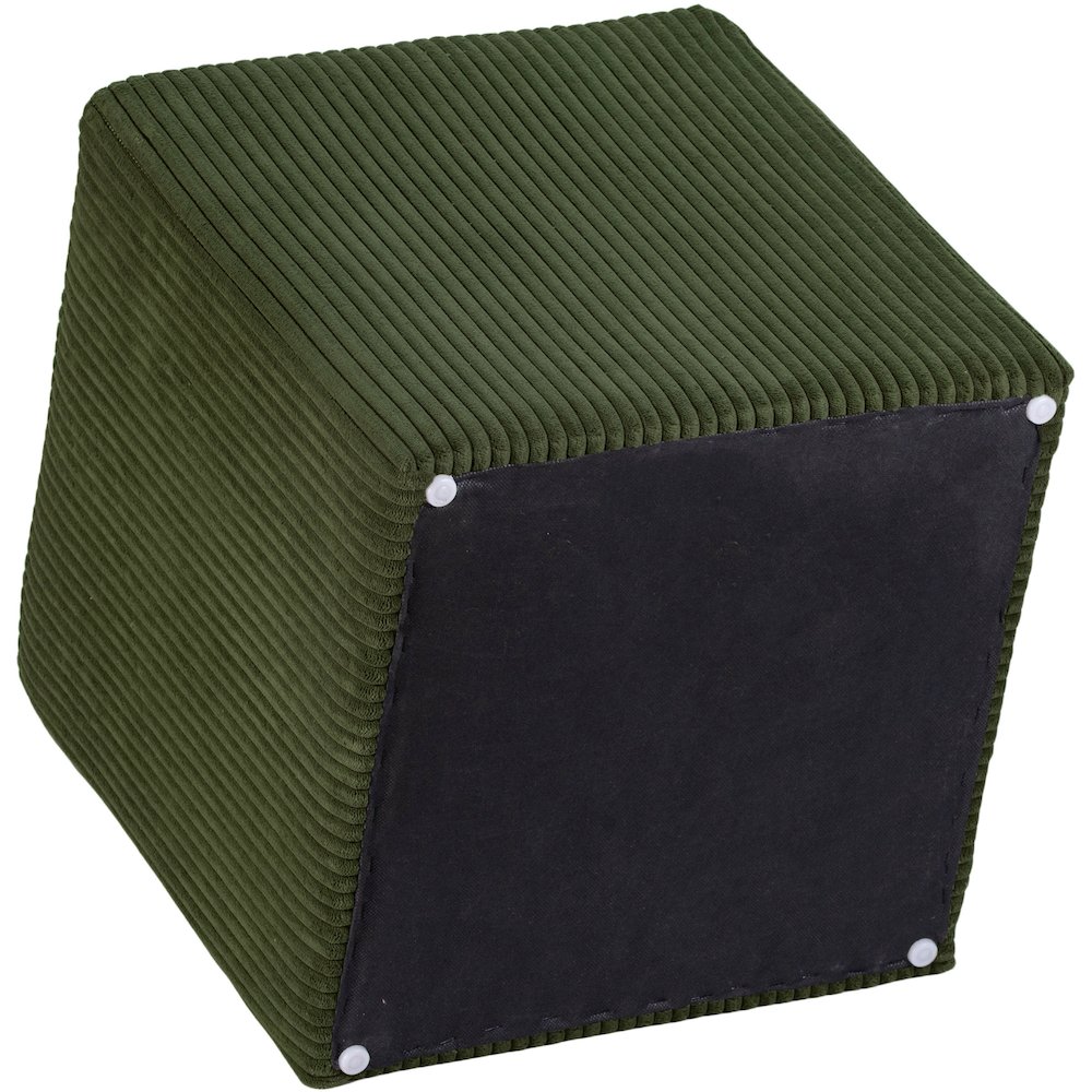 Roy Green Microsuede Fabric Ottoman/Stool. Picture 6