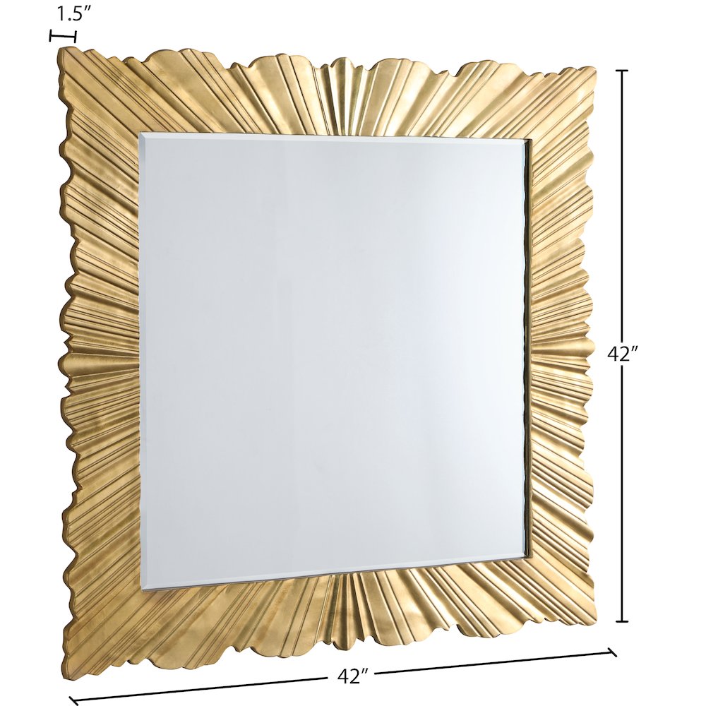 Golda Gold Leaf Mirror. Picture 3