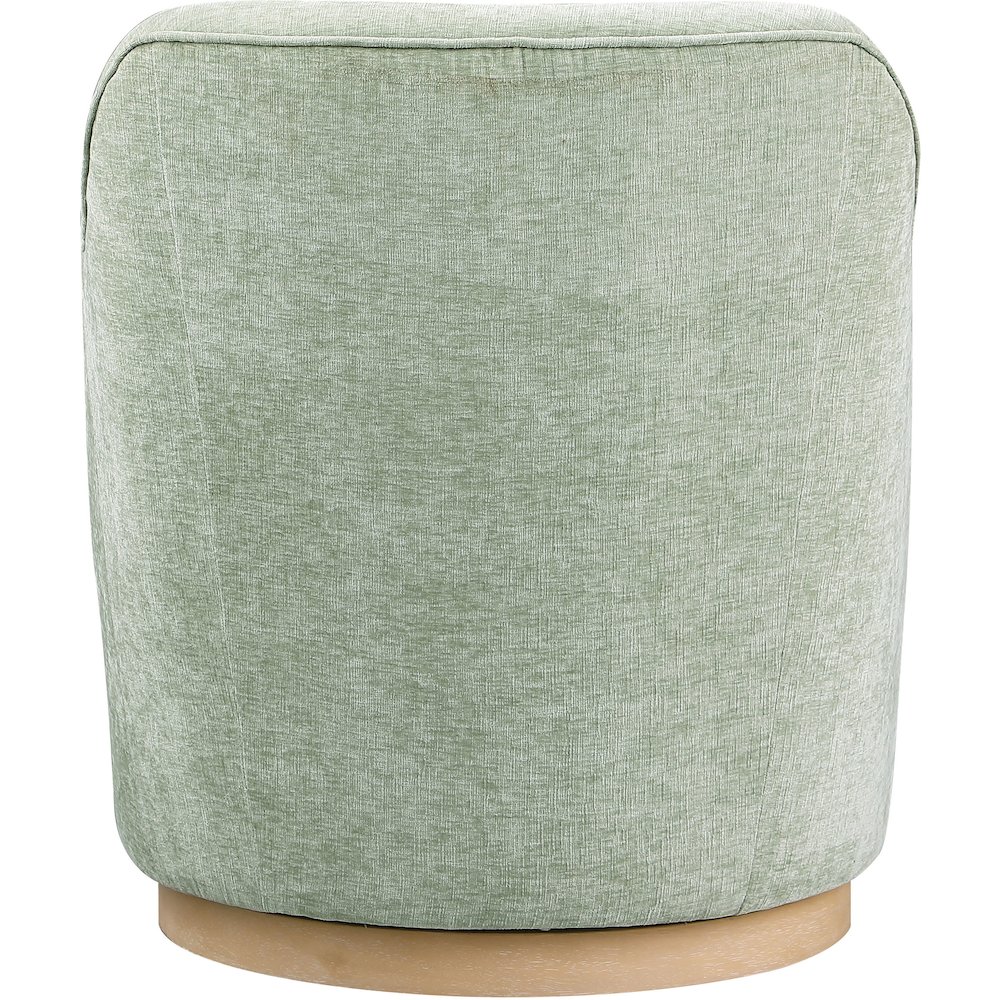 Clarita Mint Chenille Fabric Swivel Accent Chair. Picture 2