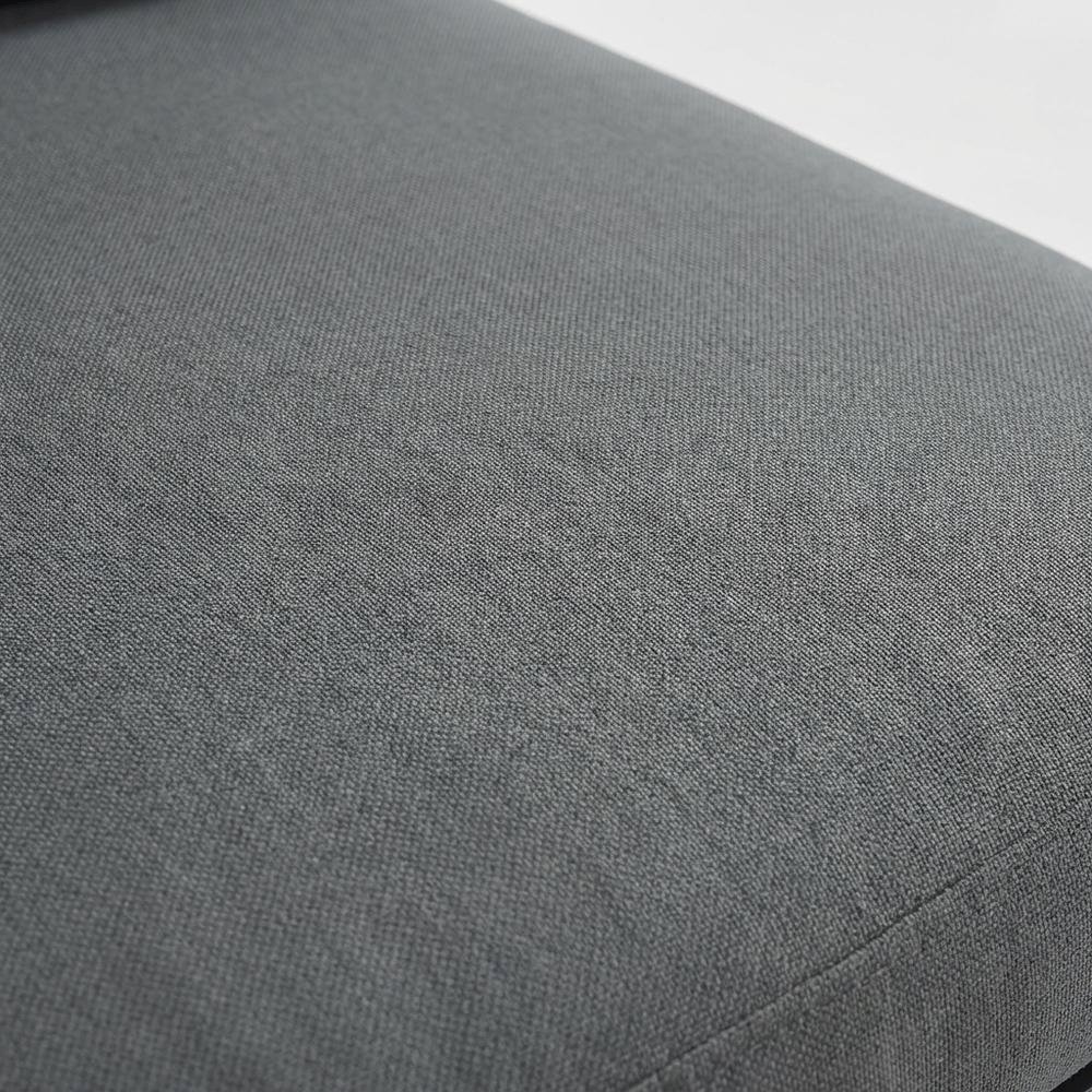 Gray Fabric Outdoor Patio Modular Sofa, Contemporary Style, Cushioned Seating. Picture 5