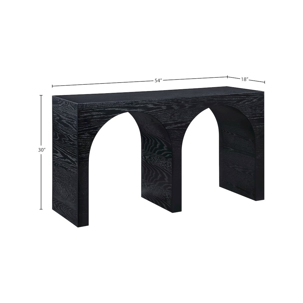 June Black Oak Console Table. Picture 9