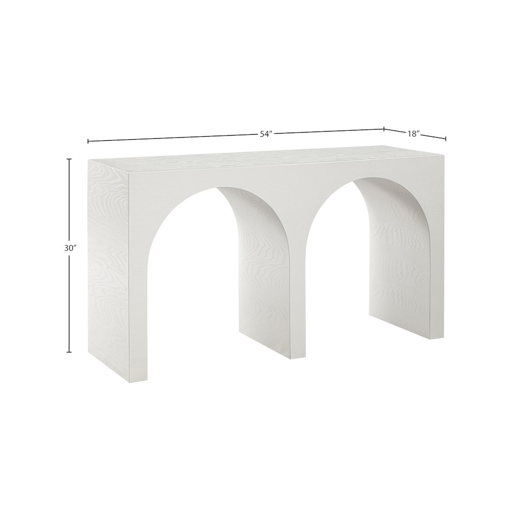 June Cream Oak Console Table. Picture 9