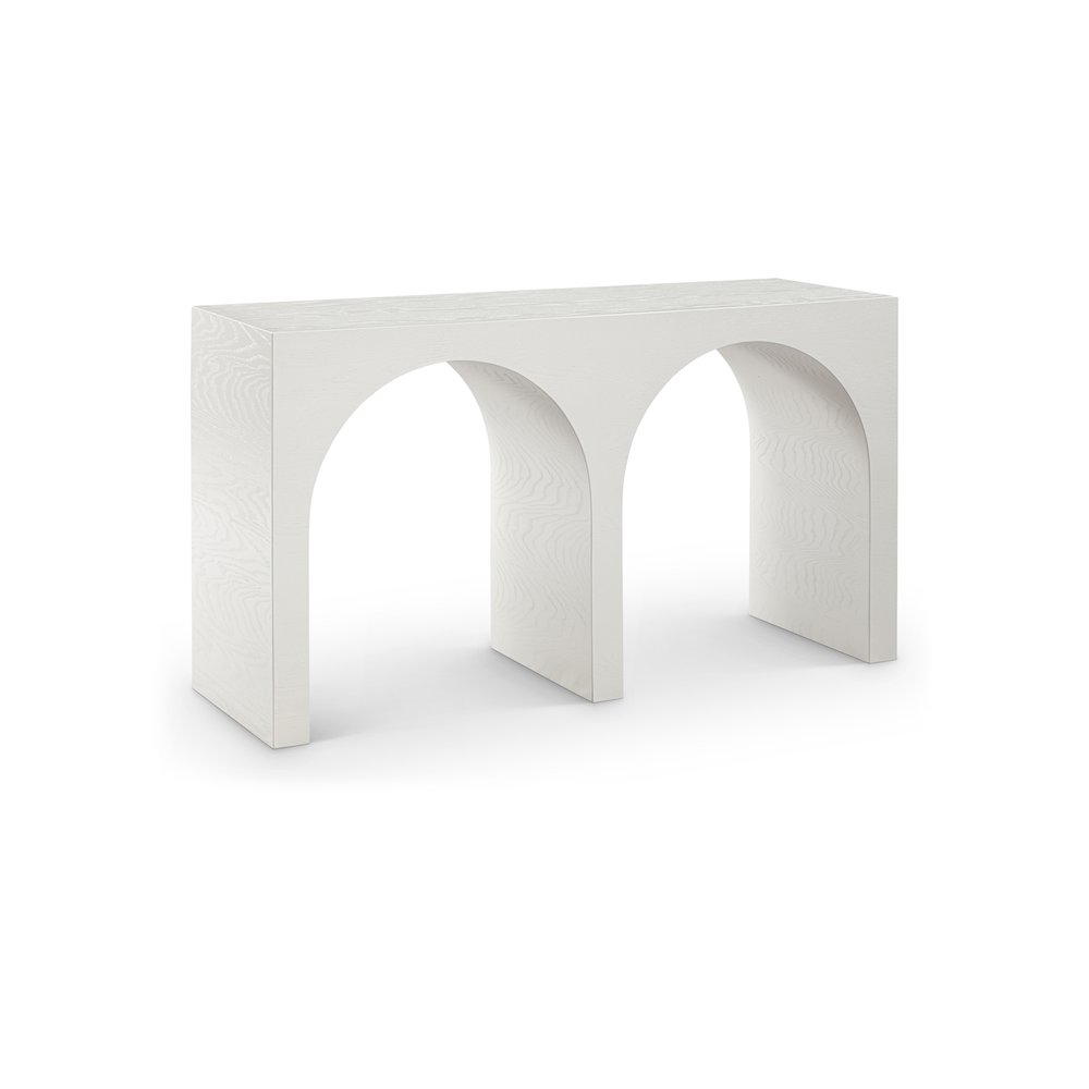 June Cream Oak Console Table. Picture 1