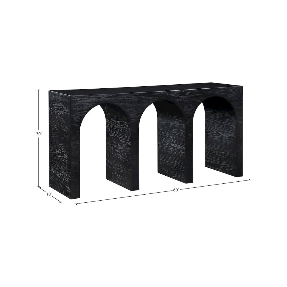 June Black Oak Console Table. Picture 10