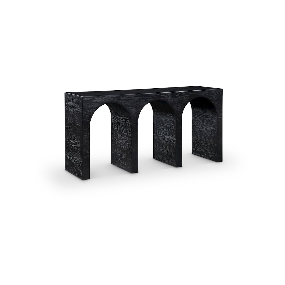 June Black Oak Console Table. Picture 1
