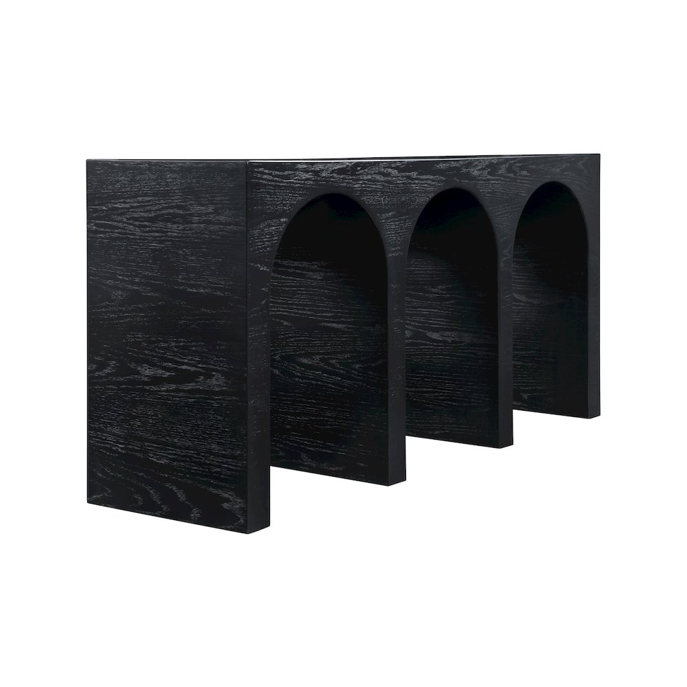 June Black Oak Console Table. Picture 4