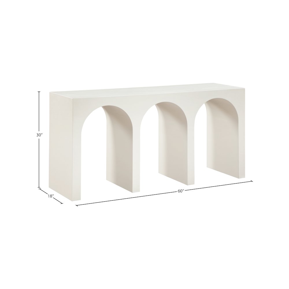 June Cream Oak Console Table. Picture 8