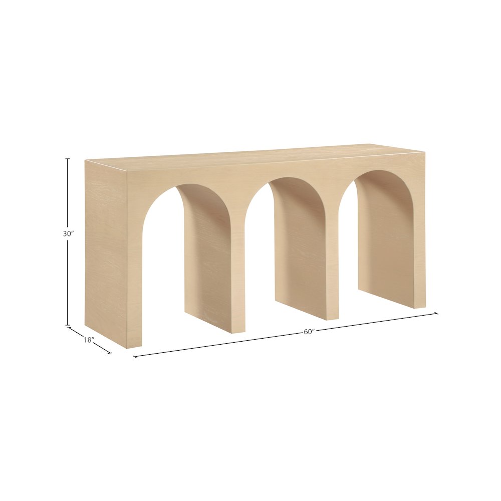 June White Oak Console Table. Picture 8