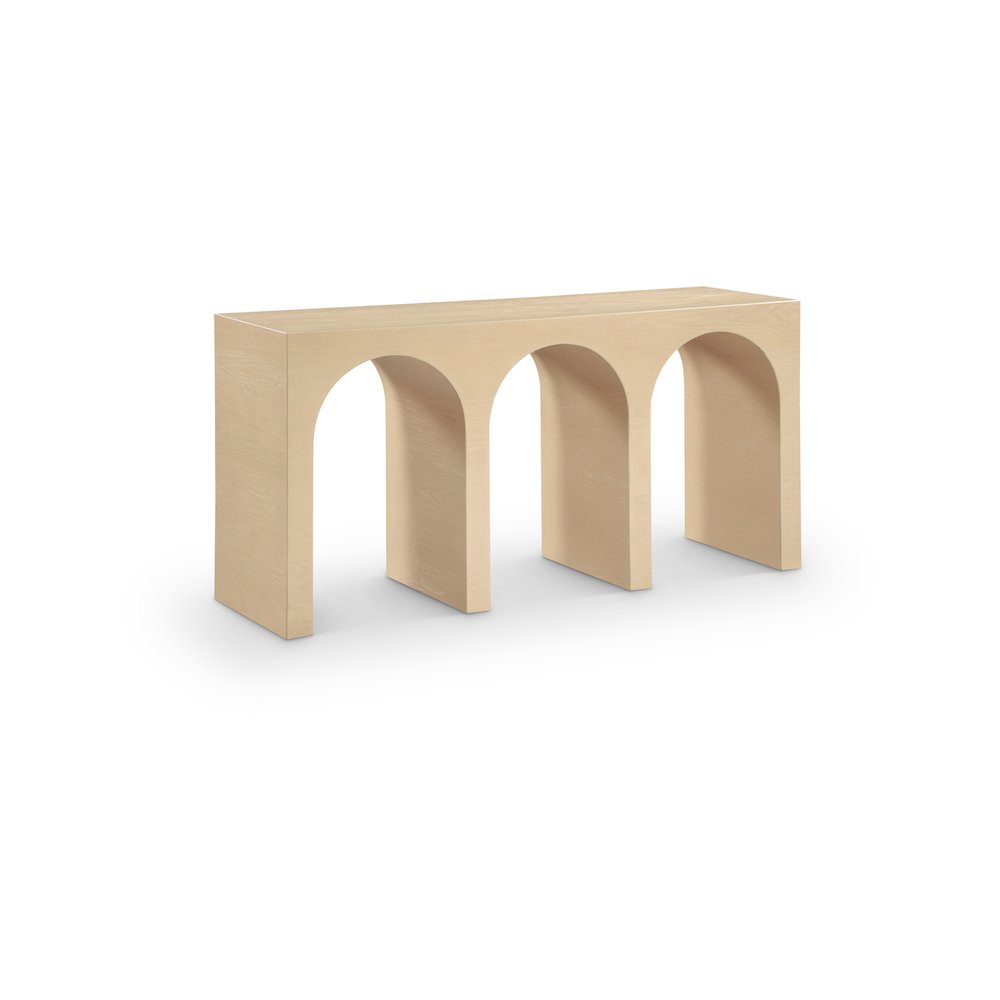 June White Oak Console Table. Picture 1