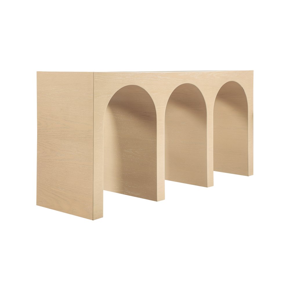 June White Oak Console Table. Picture 4