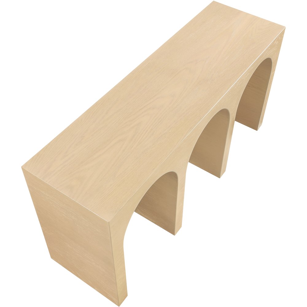 June White Oak Console Table. Picture 5