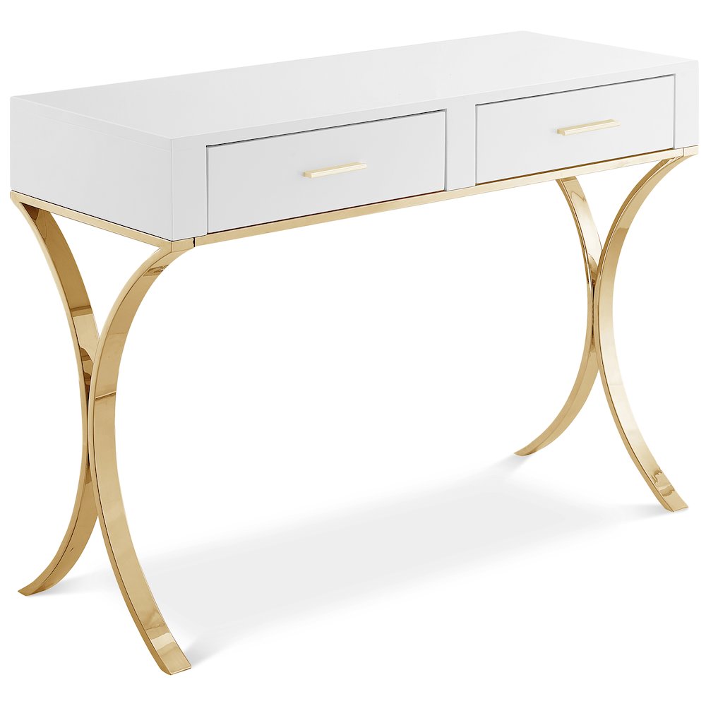 Monroe Gold Vanity / Desk / Console. Picture 1
