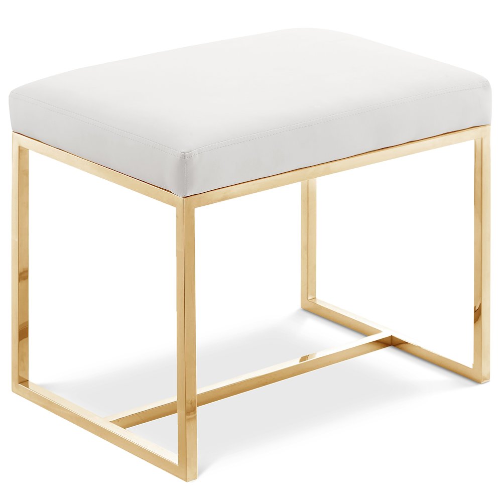 Monroe Gold Ottoman / Stool. Picture 1