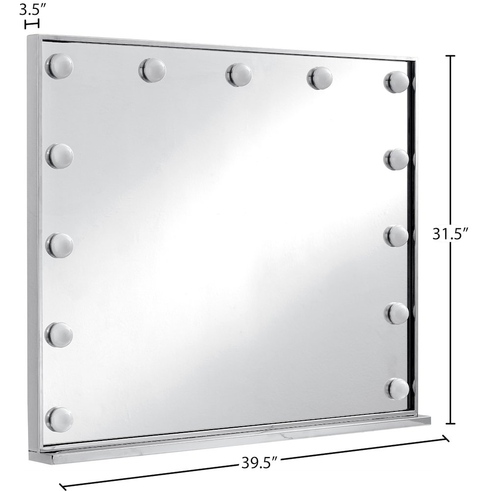 Hollywood Chrome Mirror. Picture 3