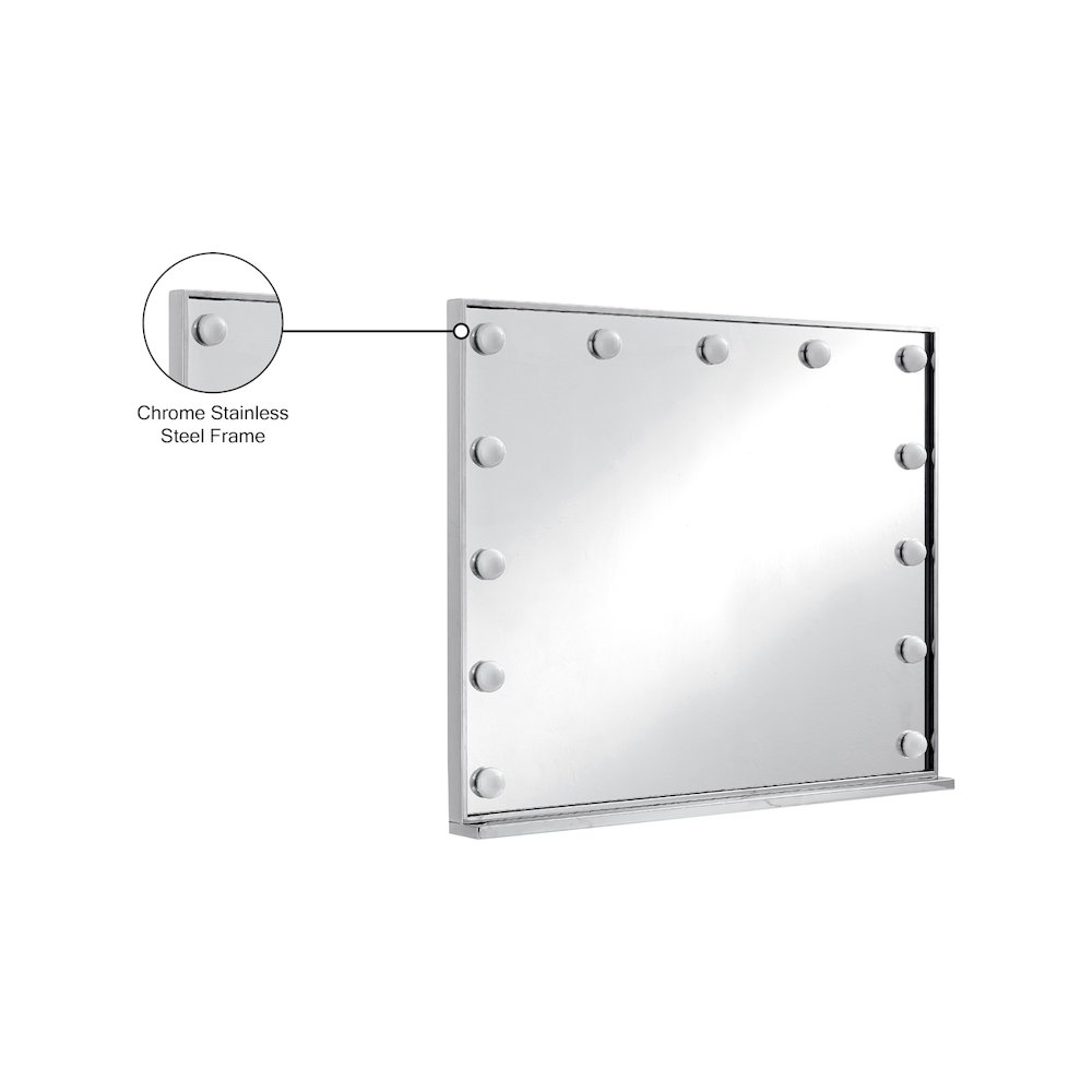 Hollywood Chrome Mirror. Picture 4