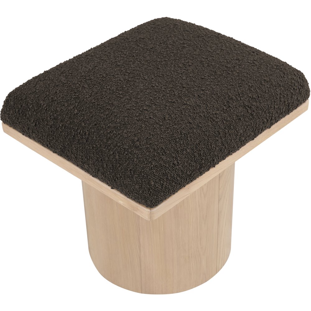 Pavilion Brown Boucle Fabric Bench/Stool. Picture 4