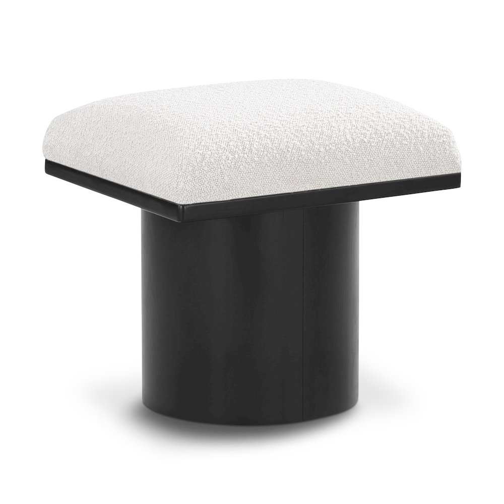Pavilion Cream Boucle Fabric Bench/Stool. Picture 1