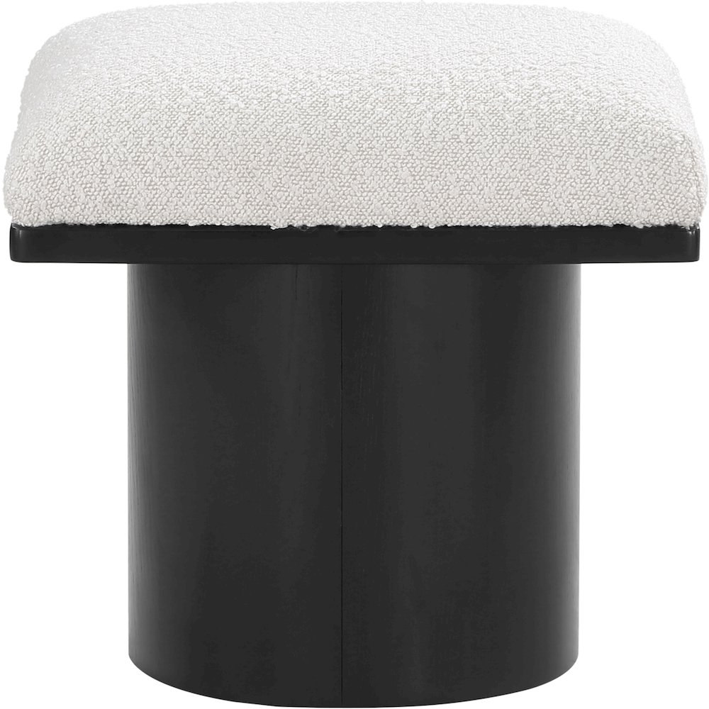 Pavilion Cream Boucle Fabric Bench/Stool. Picture 2