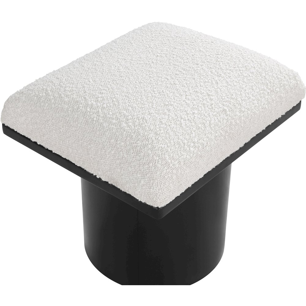 Pavilion Cream Boucle Fabric Bench/Stool. Picture 4