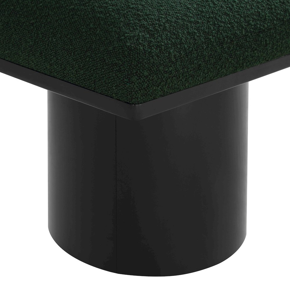 Pavilion Green Boucle Fabric Bench/Stool. Picture 5