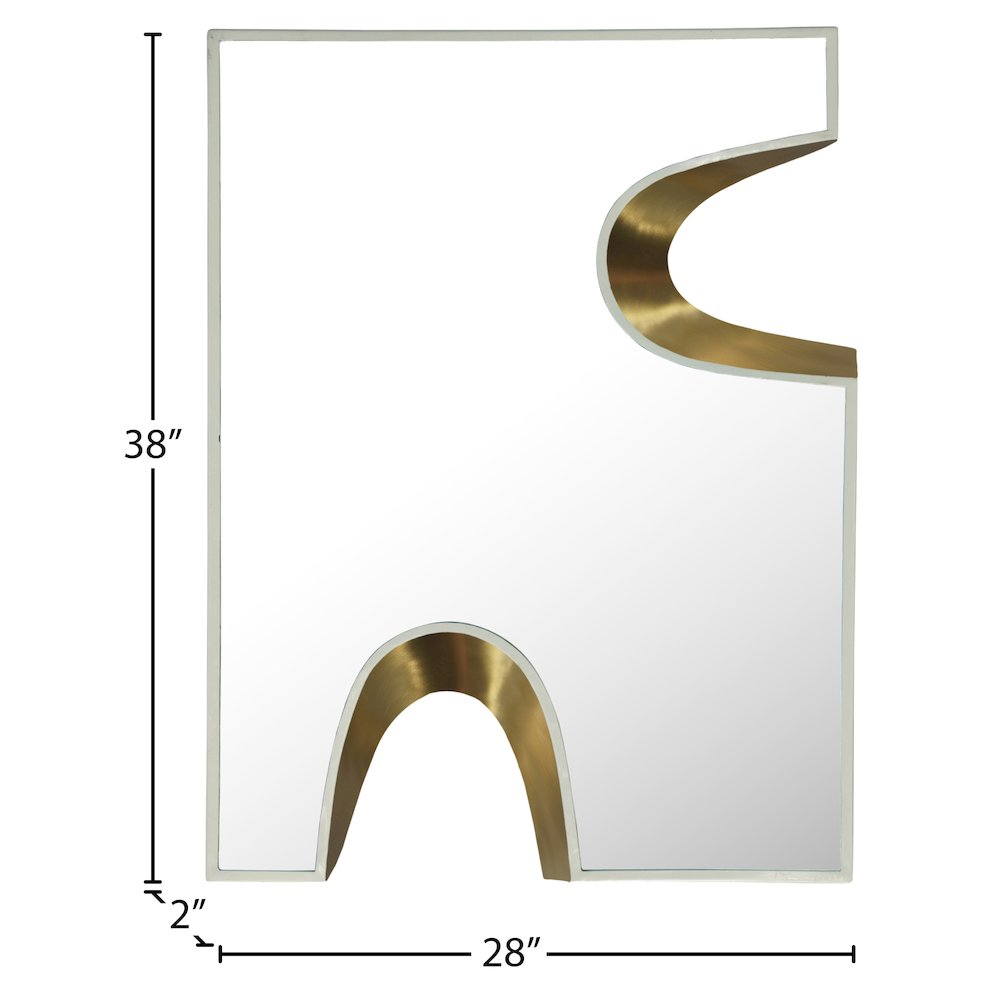 Soleil Cream Mirror. Picture 5