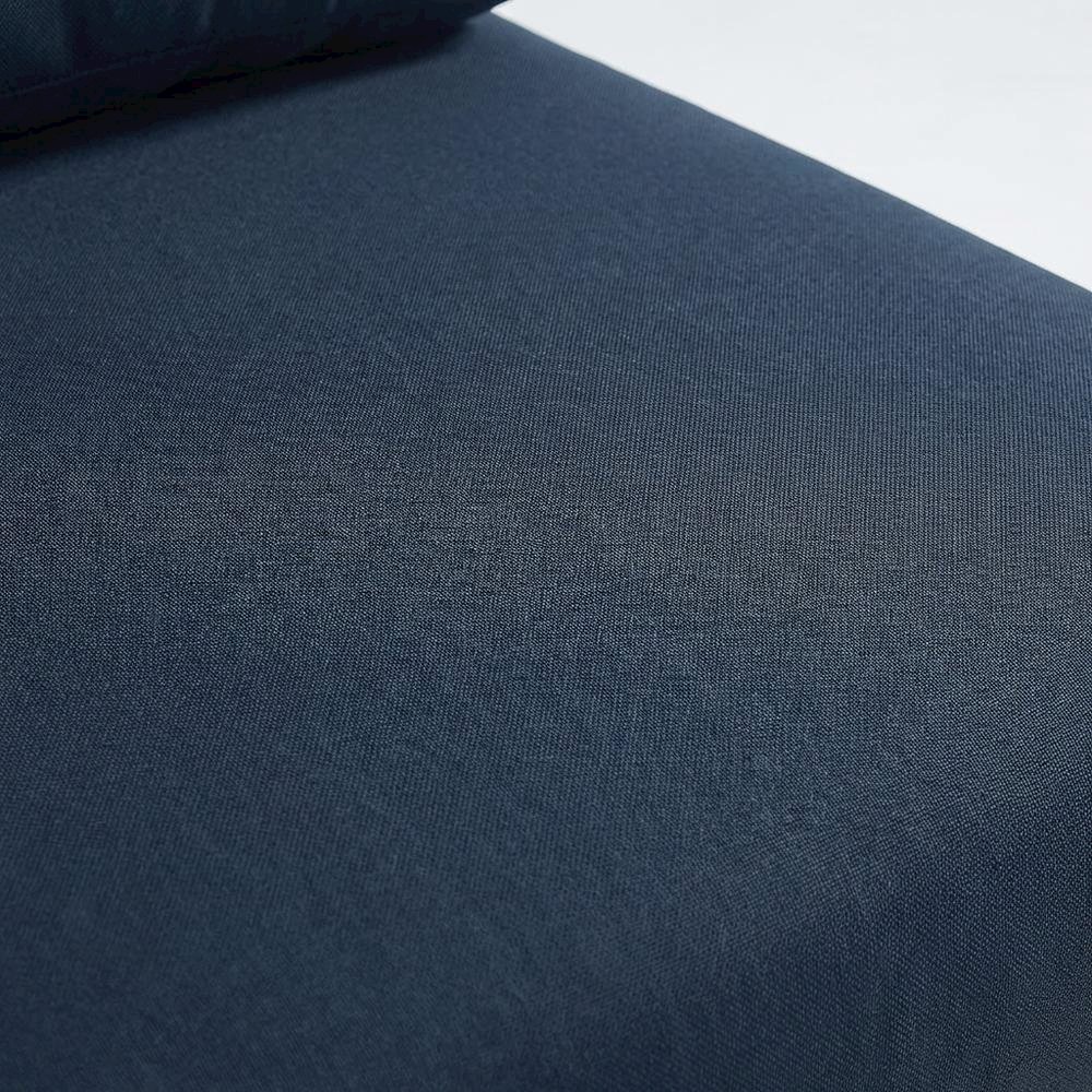 Navy Fabric Outdoor Modular Sofa With Contemporary Style And Cushioned Comfort. Picture 5