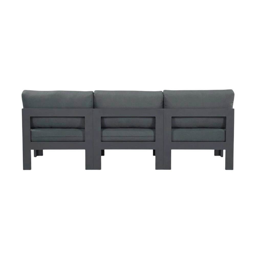 Gray Fabric Outdoor Patio Modular Sectional With Contemporary Style. Picture 4