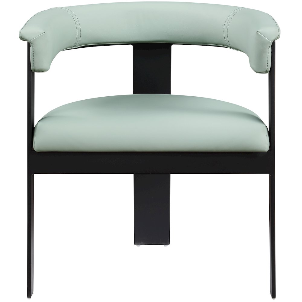 Romeo Mint Green Vegan Leather Dining Chair, Set of 2. Picture 3