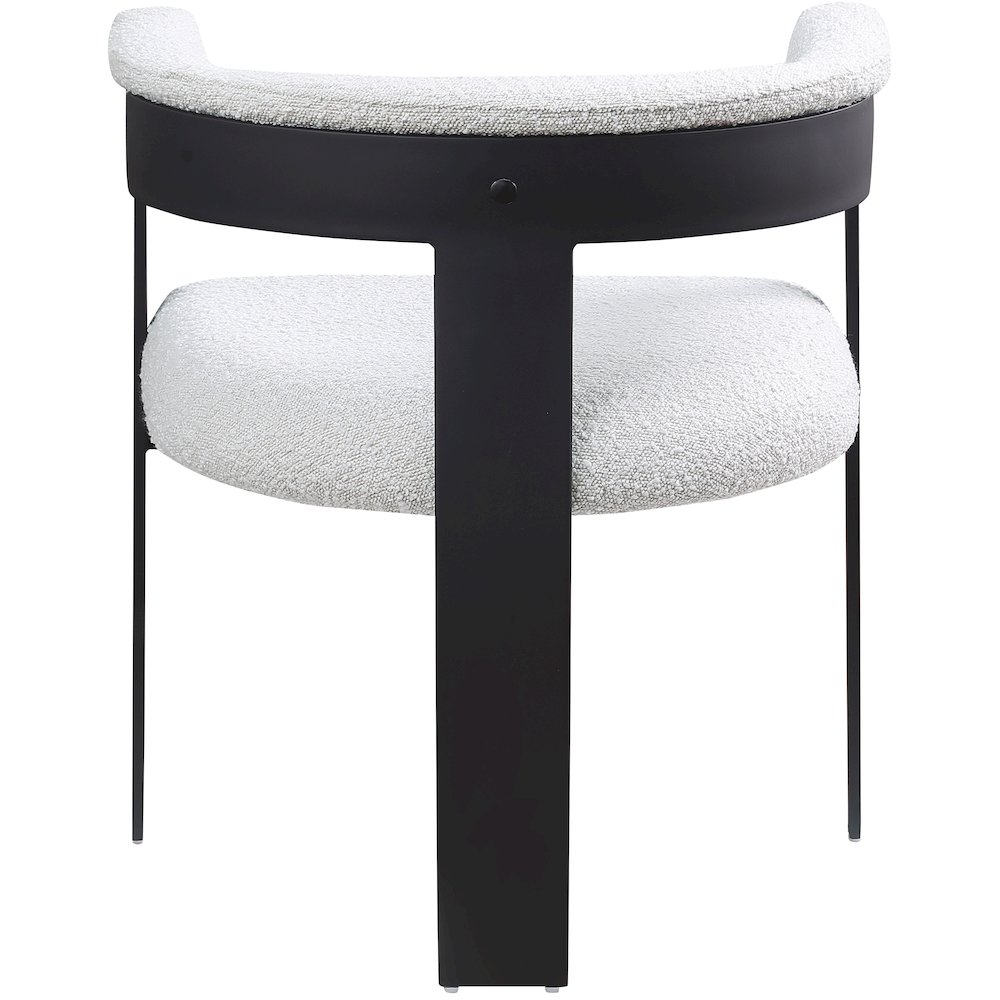 Romeo Cream Boucle Fabric Dining Chair, Set of 2. Picture 2