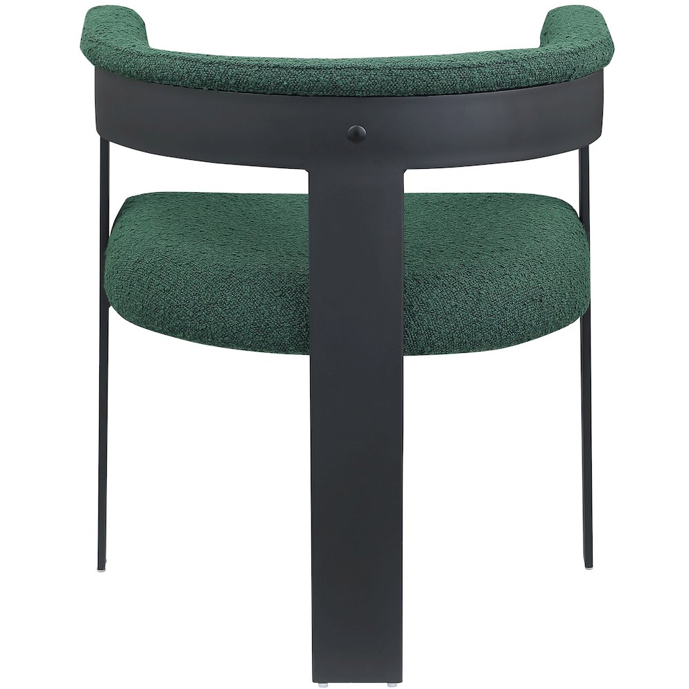 Romeo Green Boucle Fabric Dining Chair, Set of 2. Picture 2