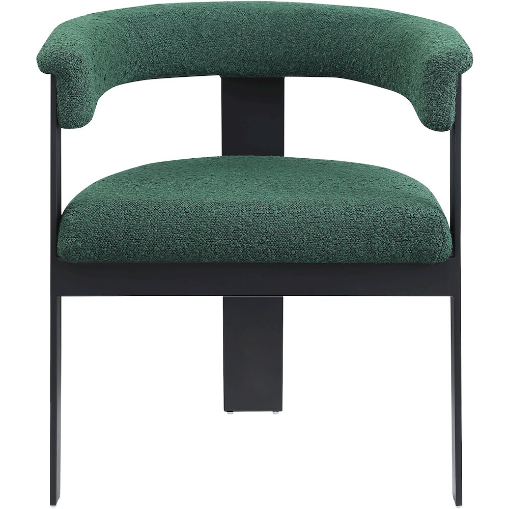 Romeo Green Boucle Fabric Dining Chair, Set of 2. Picture 3