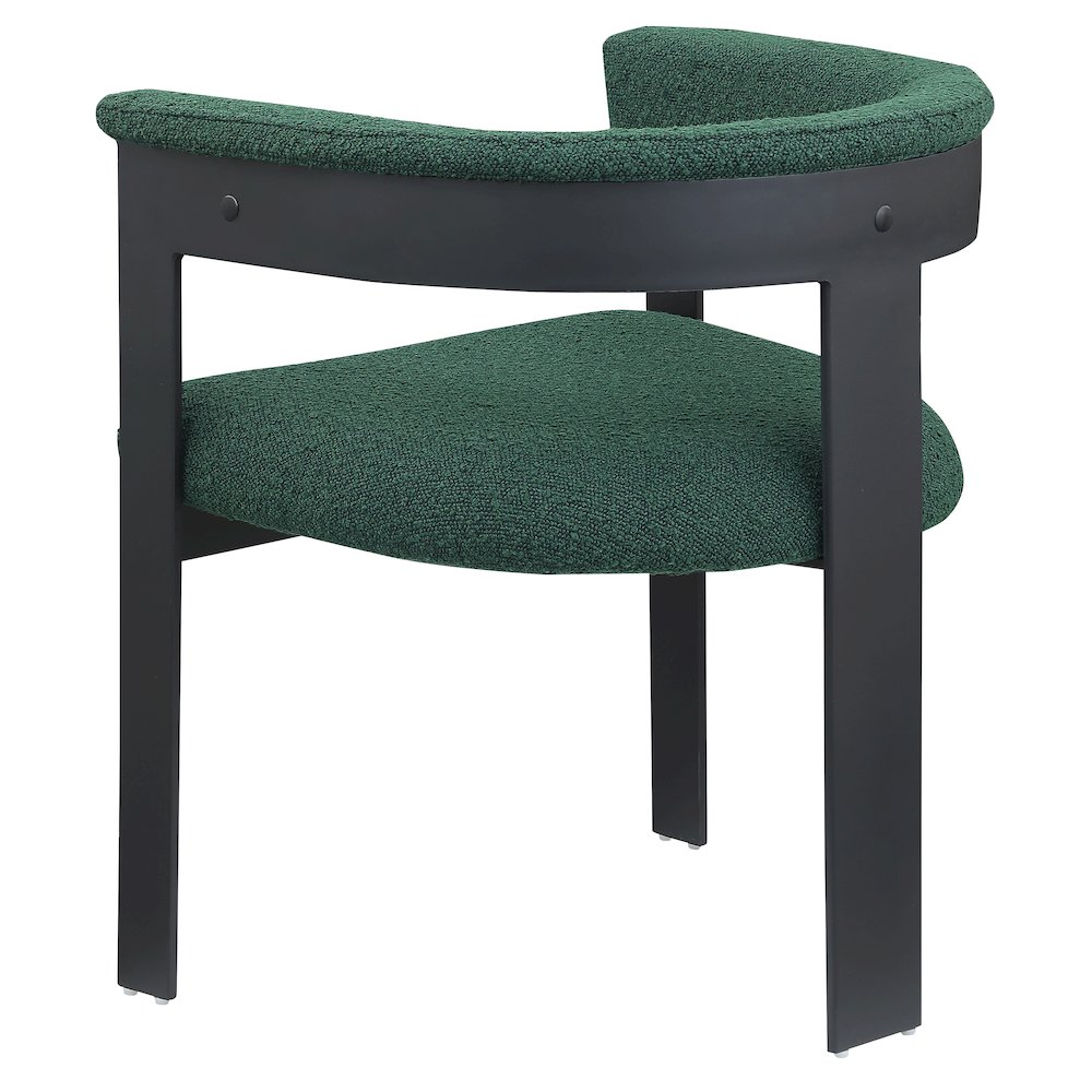 Romeo Green Boucle Fabric Dining Chair, Set of 2. Picture 5