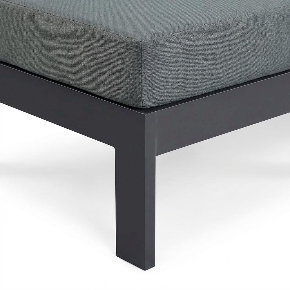 Gray Fabric Outdoor Modular Sofa With Contemporary Style And Comfortable Seating. Picture 6