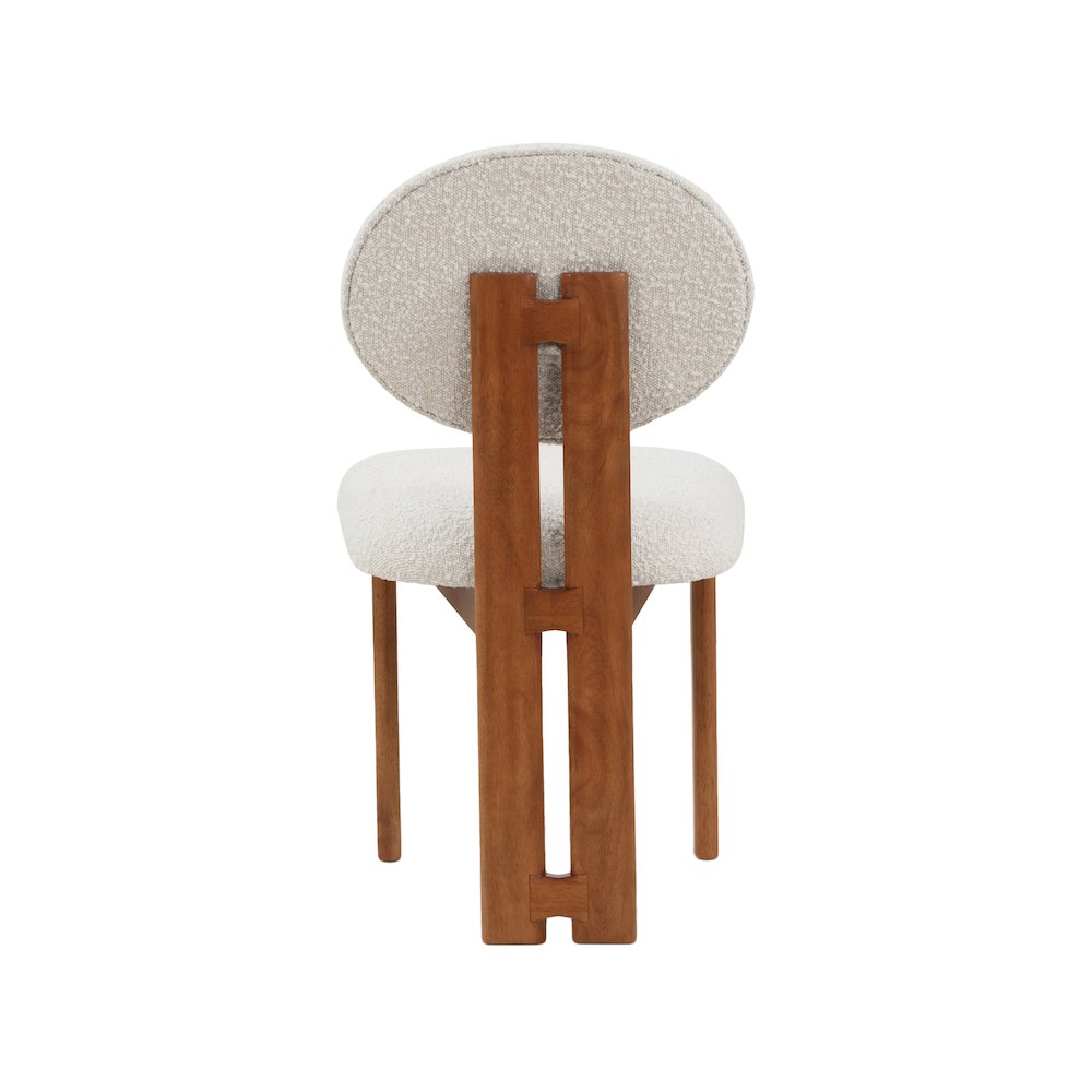 Napa Cream Boucle Fabric Dining Chair, Set of 2. Picture 2