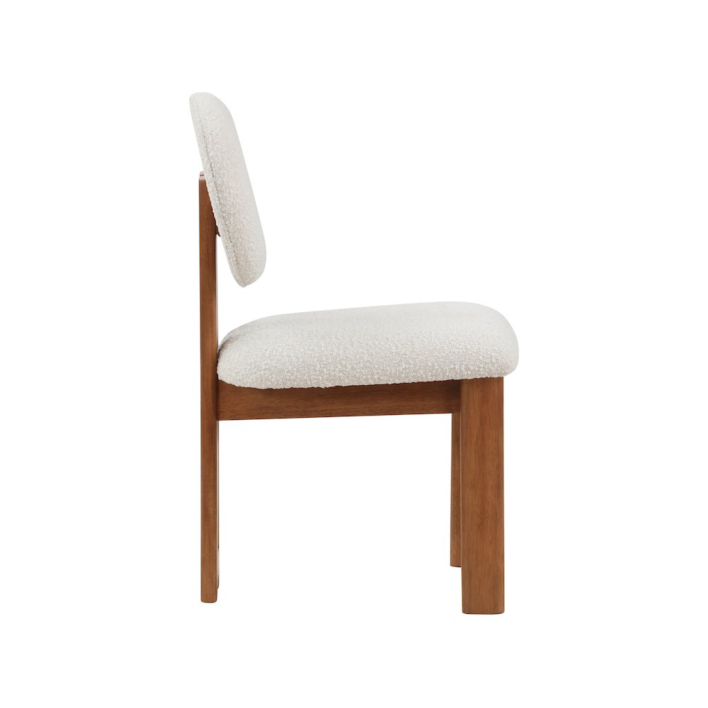 Napa Cream Boucle Fabric Dining Chair, Set of 2. Picture 4