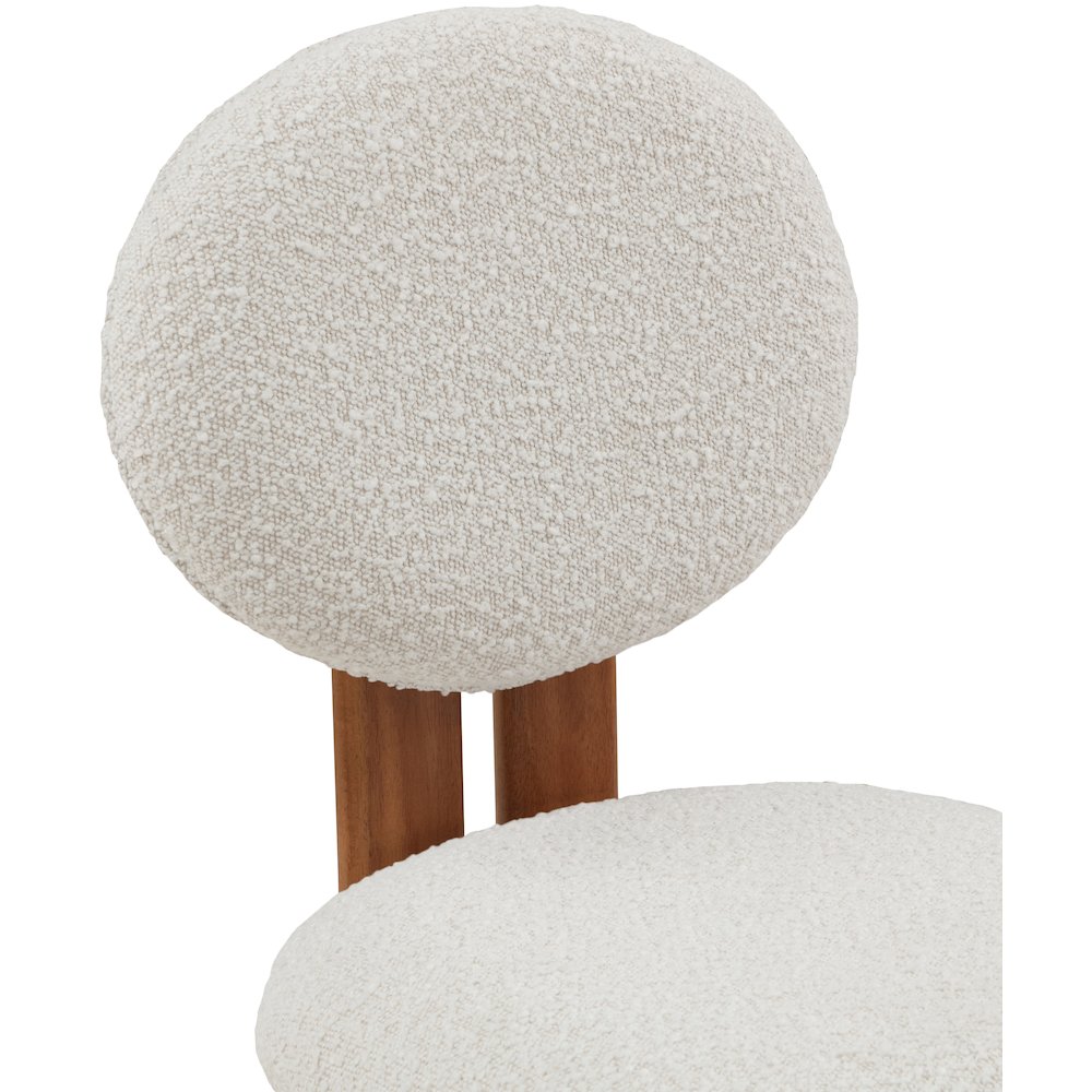 Napa Cream Boucle Fabric Dining Chair, Set of 2. Picture 5