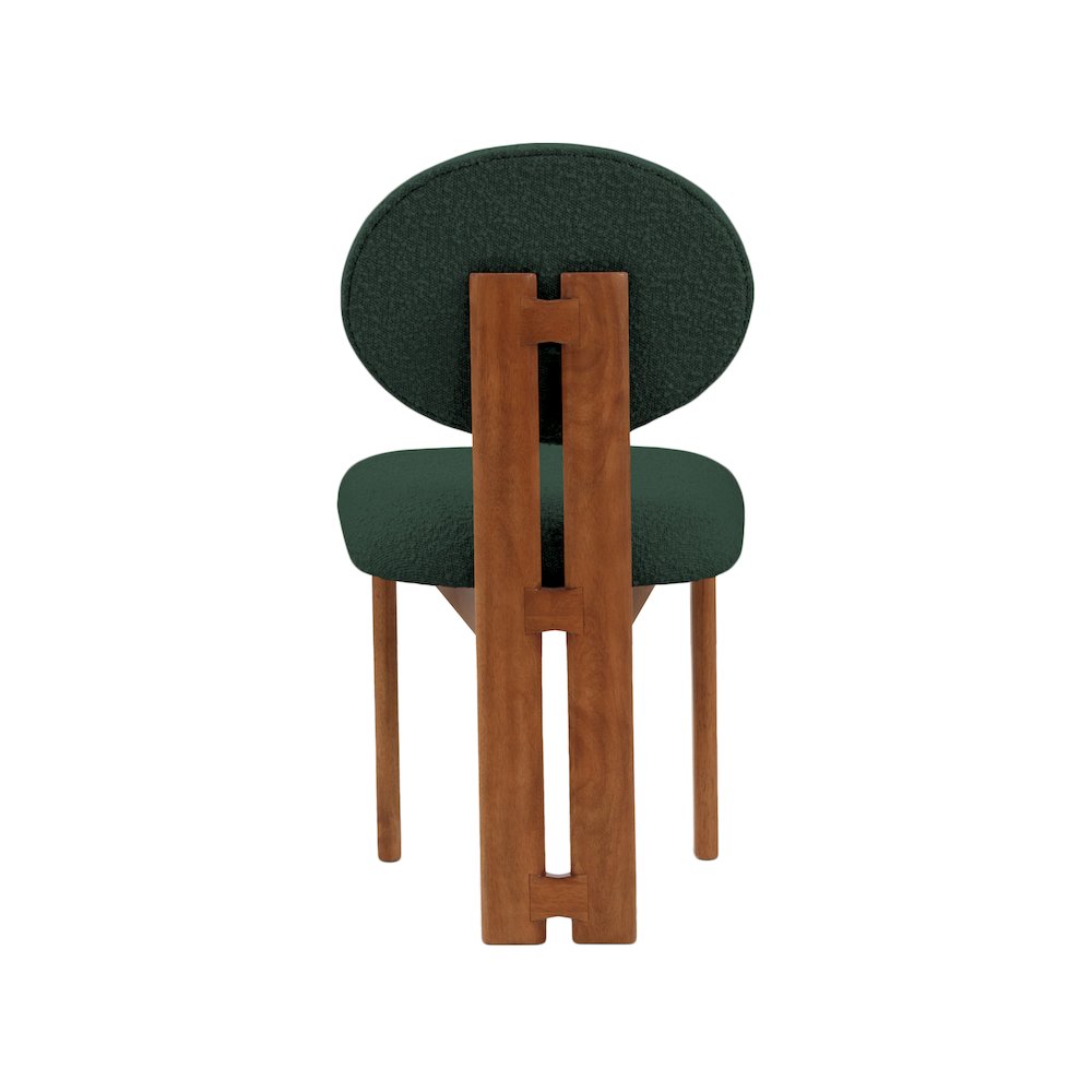 Napa Green Boucle Fabric Dining Chair, Set of 2. Picture 2