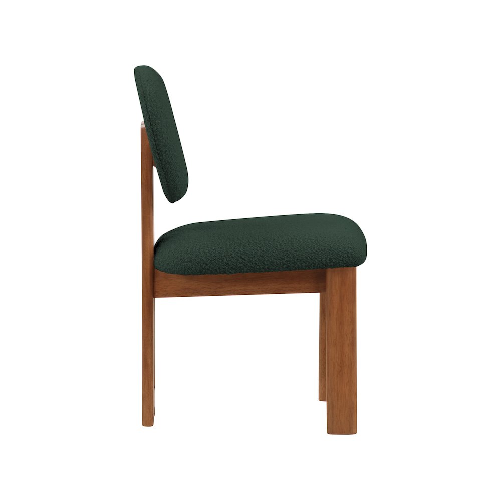 Napa Green Boucle Fabric Dining Chair, Set of 2. Picture 4