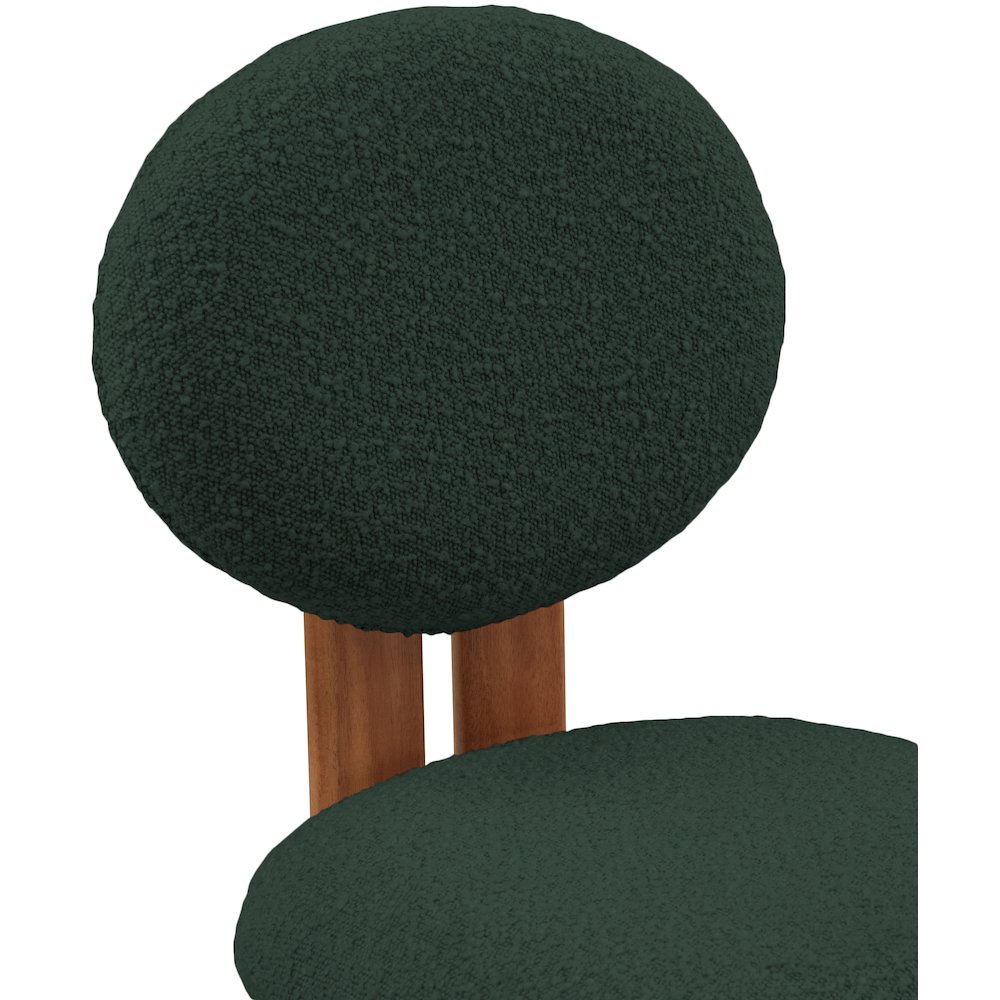 Napa Green Boucle Fabric Dining Chair, Set of 2. Picture 5
