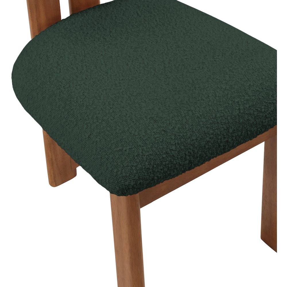 Napa Green Boucle Fabric Dining Chair, Set of 2. Picture 6