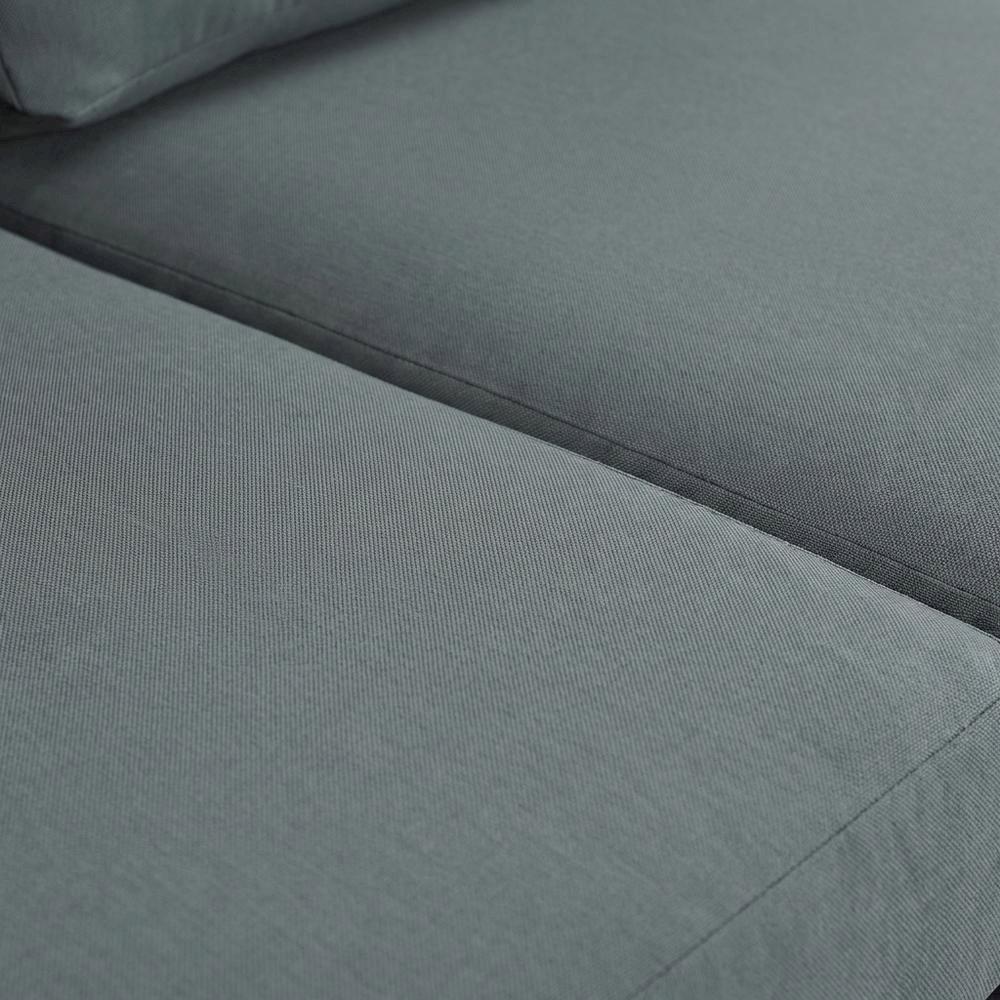 Gray Fabric Outdoor Modular Sofa With Contemporary Style And Comfortable Seating. Picture 5