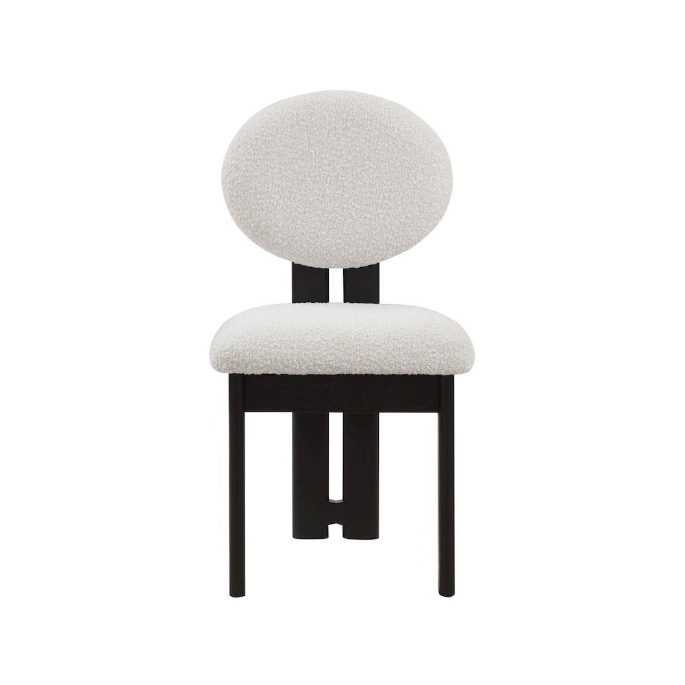 Napa Cream Boucle Fabric Dining Chair, Set of 2. Picture 3