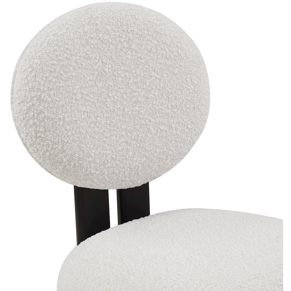 Napa Cream Boucle Fabric Dining Chair, Set of 2. Picture 5