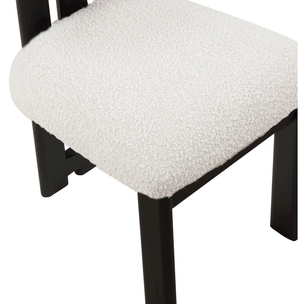 Napa Cream Boucle Fabric Dining Chair, Set of 2. Picture 6
