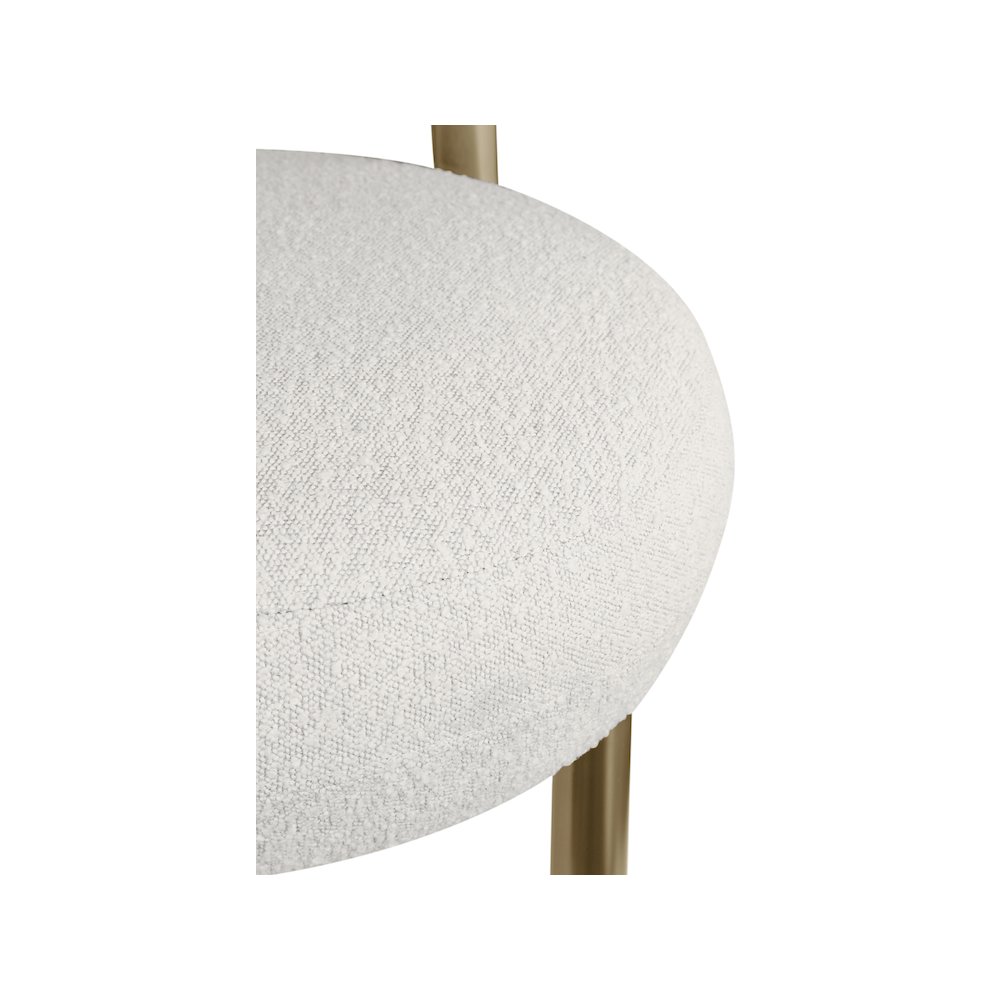 Bordeaux Cream Boucle Fabric Accent Chair. Picture 6