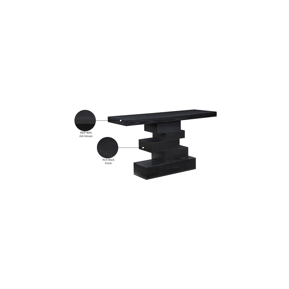 Westmount Black Console Table. Picture 7