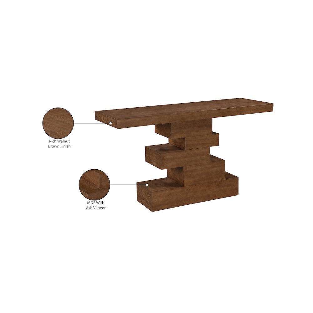 Westmount Walnut Console Table. Picture 6