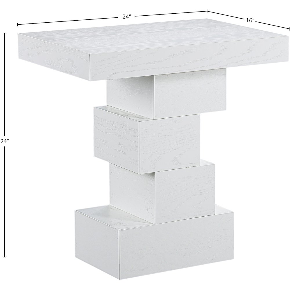 Westmount Off-White End Table. Picture 6