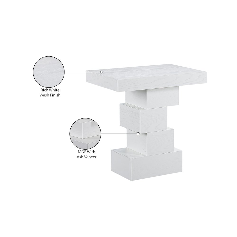 Westmount Off-White End Table. Picture 7